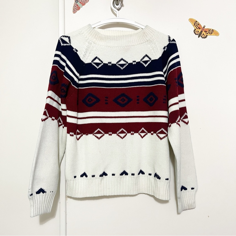 Vintage 80s JCPenney Ski Sweater Mens Small